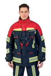 Zeige Details für ROSENBAUER Feuerwehreinsatzjacke FIRE FLEX, NOMEX NXT, schwarzblau/rot, Gr. 56-58 B Bild von ROSENBAUER Feuerwehreinsatzjacke FIRE FLEX, NOMEX NXT, schwarzblau/rot, Gr. 56-58 B