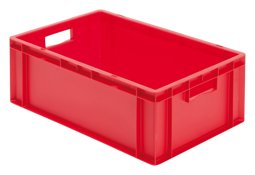 Zeige Details für DÖNGES Stapeltransportkasten, rot, 600x400x210 mm Bild von DÖNGES Stapeltransportkasten, rot, 600x400x210 mm