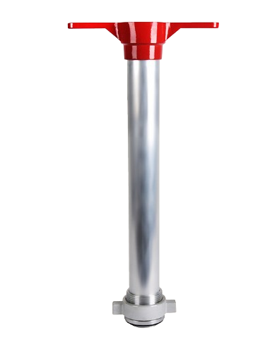 KINDSWATER Standrohr-Unterteil DN 80 nach DIN 14375 aus Leichtmetall, 690 mm