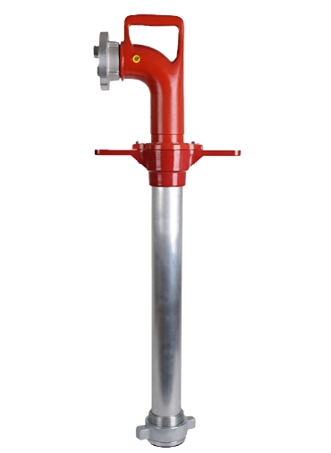 KINDSWATER Standrohr 1 x Storz C-52, DN 80, Kopf drehbar, ohne Absperrung, DIN 14339