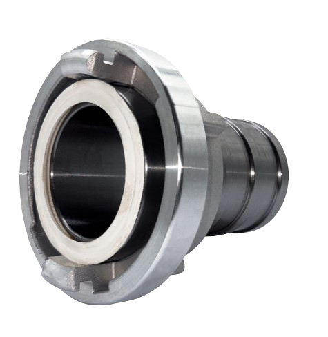 KINDSWATER Saugkupplung für Außeneinband Storz D-25, für Schlauch Innendurchm. 25 mm, Aluminium, Stutzenlänge 53 mm, DIN 14301