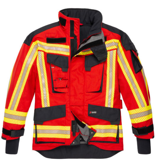 S-GARD Überjacke SWISSGARD 2.0 NOMEX® RSK, Fireblocker Membrane, rot-schwarzblau, Gr. K XXL