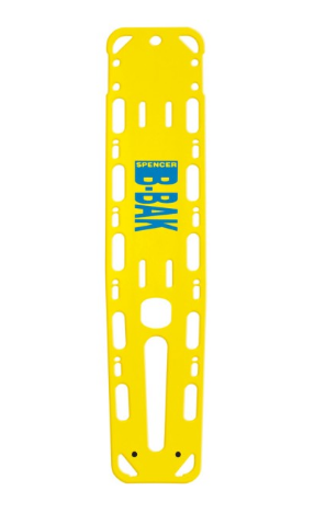 DÖNGES Spineboard B-Bak Set 1, bestehend aus Spineboard, Gurte Spiderstrap Neo, Kopffixierung Spencer Super Blue