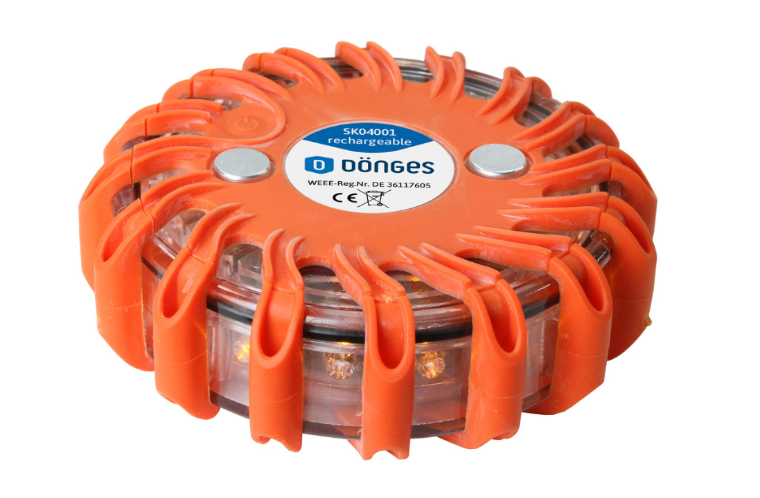 DÖNGES Signalleuchte mit LEDs, orange, Akku-Version
