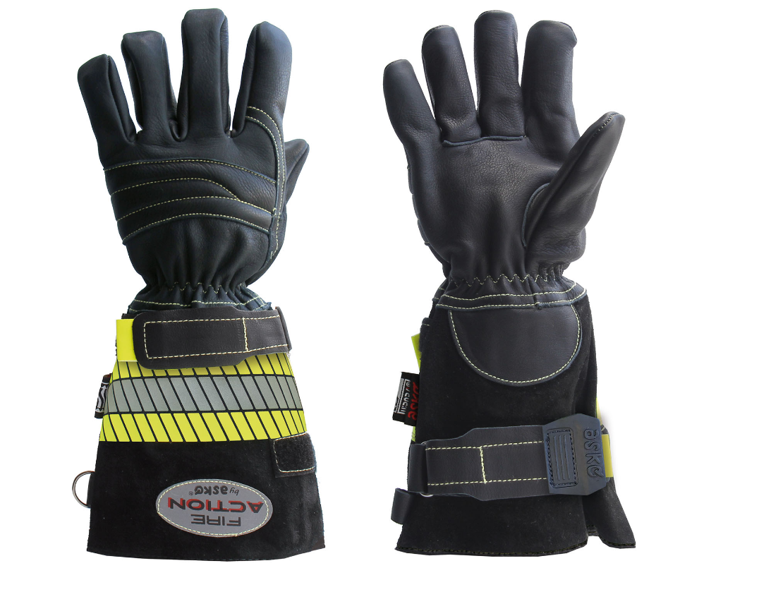 ASKÖ Feuerwehrschutzhandschuh FIRE ACTION, schwarz, Gr. 12