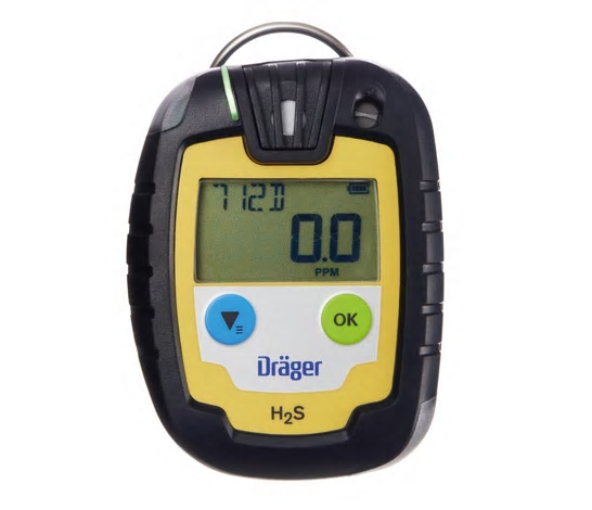 Bild von DRÄGER Gasmessgerät PAC 6000 mit Sensor H2S LC, 0-100 ppm, Alarmschwellen 5/10 ppm