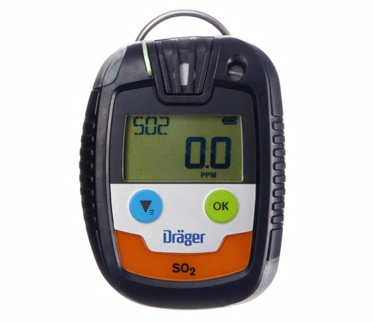 Bild von DRÄGER Gasmessgerät PAC 6500 mit Sensor SO2, 0-100 ppm, Alarmschwellen 0.5/1.0 ppm