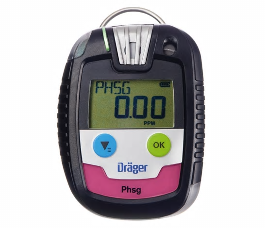 Bild von DRÄGER Gasmessgerät PAC 8000 mit Sensor Phosgen, Standardmessbereich 0-10 ppm, Alarmschwelle 0.1/0.2