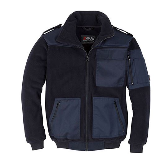 Bild von S-GARD Thermofleece-Jacke COMMAND mit Umlegekragen, PES, dunkelblau, Gr. M