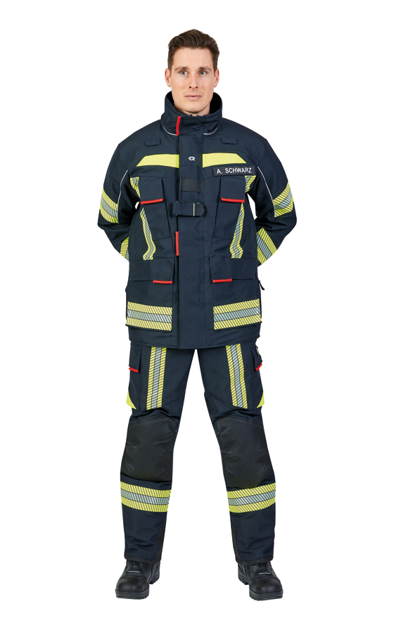 Bild von ROSENBAUER Feuerwehreinsatzjacke FIRE FLEX, NOMEX NXT, schwarzblau, Gr. 40-42 B