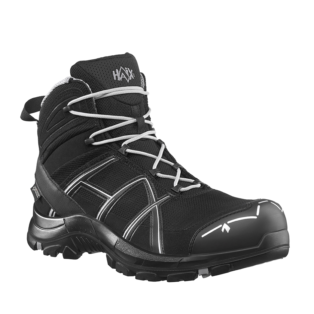 Bild von HAIX Sicherheitsstiefel BLACK EAGLE Safety 40.1 mid, black-silver, Gr. 35 (3.0)