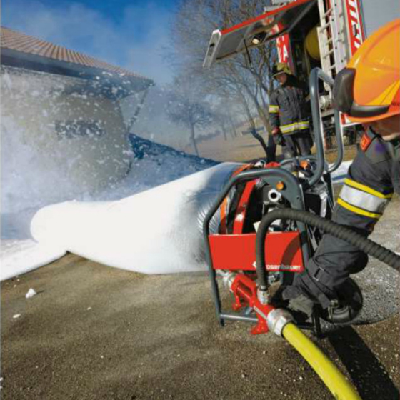 Bild von "ROSENBAUER PE-Lutte mit Gurt für Leichtschaumerzeuger mit FANERGY 22"", Ø 600 mm, 20 mtr."