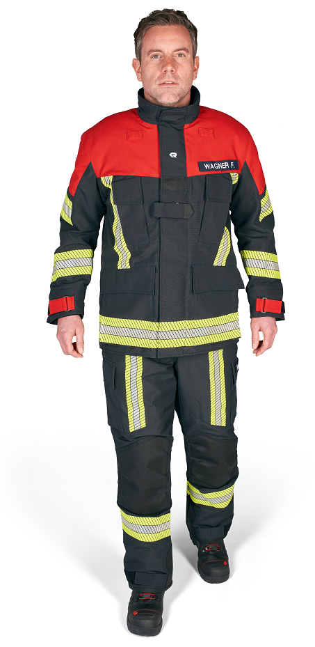 Bild von ROSENBAUER Schutzjacke GAROS G30, NOMEX NXT, schwarzblau/rot, Gr. 48-50 D