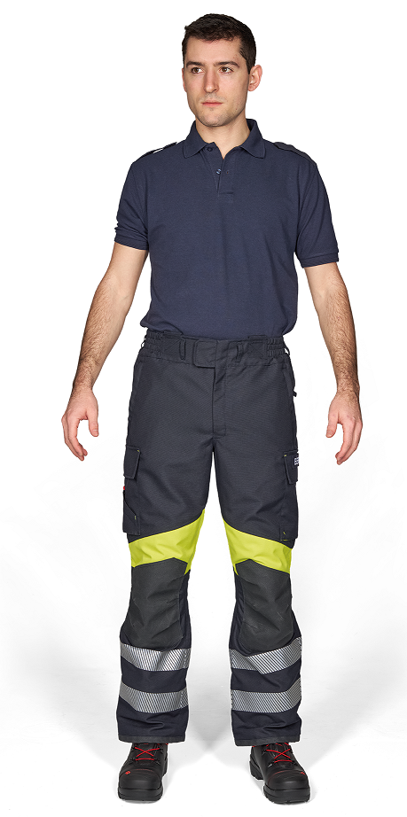 Bild von ROSENBAUER Schutzhose GAROS G10 TR, schwarzblau/gelb, Gr. 40 A