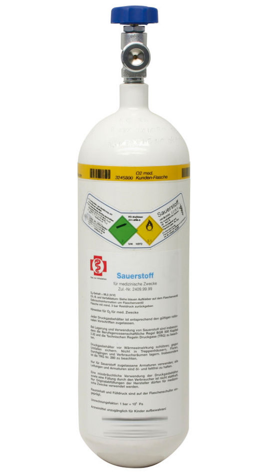 Bild von DÖNGES Sauerstoffflasche, 2 ltr., 440x102 mm