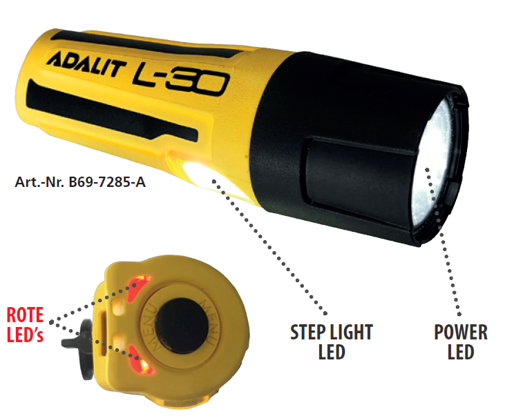 Bild von LA CONT Helmleuchte Typ ADALIT L-30