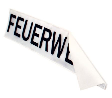 Bild von DÖNGES Klettschild für Faltsignal, retroreflek-tierend, 50x10 cm, FEUERWEHR