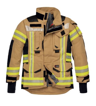 Bild von S-GARD Überjacke DYNAMATE PLUS, Fireblocker-Membrane, NOMEX® Titan, gold-schwarzblau, Gr. K XS