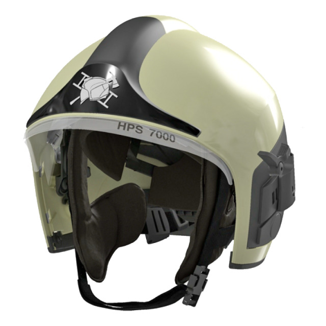 DRÄGER Feuerwehrhelm HPS 7000 PRO mit mattschwarzer Frontplatte, nachleuchtend, Gr. 1 (52 - 60 cm)
