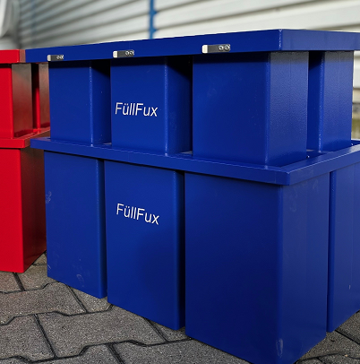 FüllFux Vorrichtung zum Füllen von Sandsäcken, Farbe blau