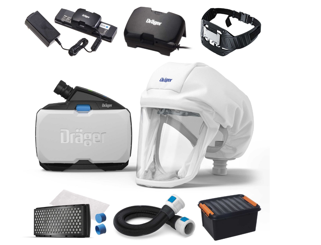 DRÄGER Gebläsefiltergerät X-plore 8500 Starterpaket mit Haube
