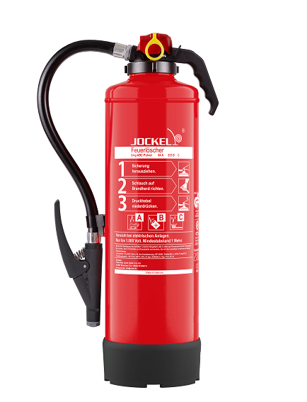 JOCKEL Pulverfeuerlöscher P6JX 34, 34A 233B, Brandklasse ABC
