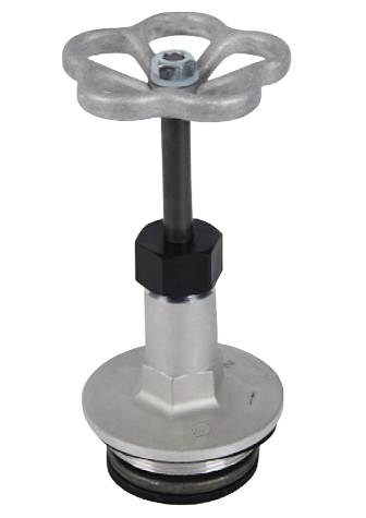 KINDSWATER Ventiloberteil für Standrohr und Verteiler, Alu, 2" AG, für Ventil-Nenngröße C